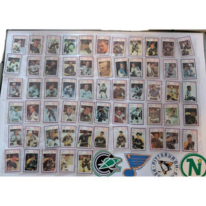 1970-71 Esso Power Players Hockey Stamps Lot of 60 Used- Glenn Hall Short Prints
